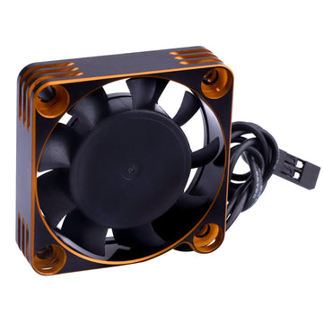 RC Motor Cooling Fan 40x40mm 16000RPM 540 550 Motor ESC Heatsink Brushless Cooling Fans for 1/10 1/8 RC Car (Black&Gold)