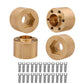 Muhikrt Brass Weights 6Mm 9Mm 12Mm 15Mm 22Mm Wheel Hex Hub Widen Adapter For 1/10 Rc Crawler 1.9 2.2 Wheels Rims Scx10 Trx4 (15M