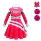 Naeviwth Zombies Costume For Kids Girls, Addison Cheerleader Costumes Dress For Halloween Cosplay