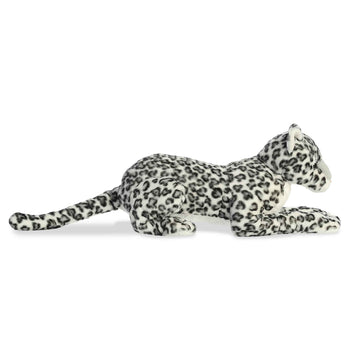 Aurora® Adorable Super Flopsie™ Snow Leopard Stuffed Animal - Playful Ease - Timeless Companions - Gray 28 Inches