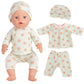 Sweet Dolly Doll Clothes New Born Baby Doll Clothes, Coat, Pajamas, Bodysuits Outfits For 14 Inches To 18 Inches Dolls, 15 Inch