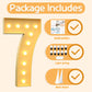 Imprsv 4Ft Marquee Numbers, Light Up Numbers Letters, Mosaic Numbers For Balloons, Gaint Marquee Numbers, Number 7 Balloon For 7
