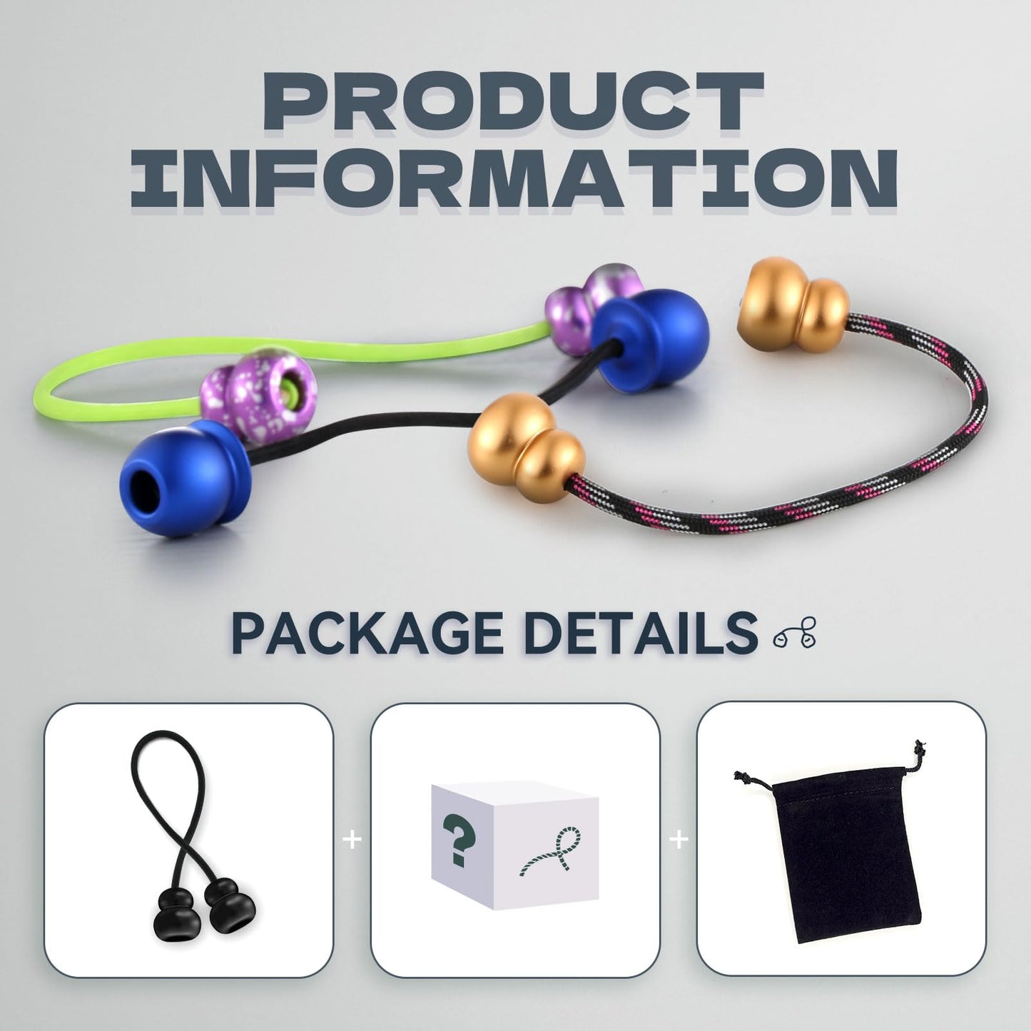 Fidget Beads - Worry Fidget Beads Spin & Bump - Made Of Aluminum Alloy - For Men Women Youngs Skill Players Creates A Bit Of Magic For You (Cala-Black A)