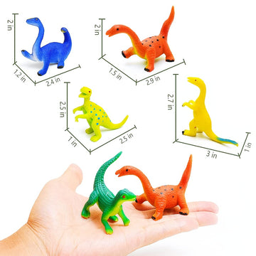 ChuburD 14PCS Dinosaur Toys Animal Figurines, Color Changing Toy, Stretchy Realistic Animal Playset, for 3 Years and Up, for The
