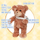 Jolitee Teddy Bear for Kids with Broken Arm - 10.5" Brown Plush Get Well Gift