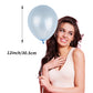 Frozen Snowflake Balloon, 12 Inch Frozen Ice Snow Blue White Balloons Pearl Blue Metallic Blue Silver For Winter Wonderland Them