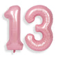 SUWEN 40 Inch Pink Foil Number Balloons 0-9 Jumbo Mylar Birthday Party Decorations for Girls and Women