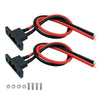 2Pcs Amass Xt90E-M Plug Male Battery Connector Mountable Pigtail Cable, Xt90 Panel Mount Connector With 30Cm Cable For Rc Lipo B