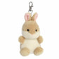 Aurora Adorable Palm Pals Ella Bunny Clip-On- Fun Collectible Plush For Kids and mature-themed Collectors - Perfect For Backpacks and Birthday Gifts - Brown 4 Inches