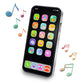 Ella Dream Baby Phone Toy For 1 Year Old Toddlers, Musical Cell Phone Toy With Light And Sound, Pretend Play Toy For Boys And Girls, Gifts For Birthday, Holiday (Black)
