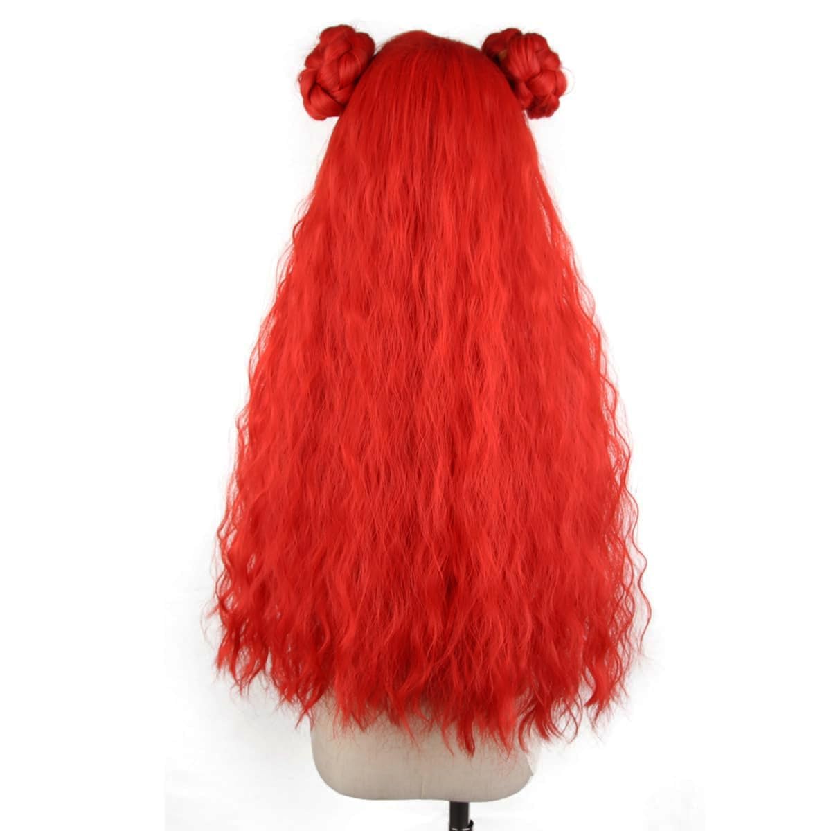 Ufindcos Red Wig For Girls Long Wavy Red Wig For Child Long Curly Burgundy Wigs For Kids Natural Synthetic Wigs With Cap
