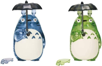 sugimura-ya Studio Ghibli Puzzle Crystal 42 Pieces Set of 2 Green and Gray Original 3D Crystal Puzzles