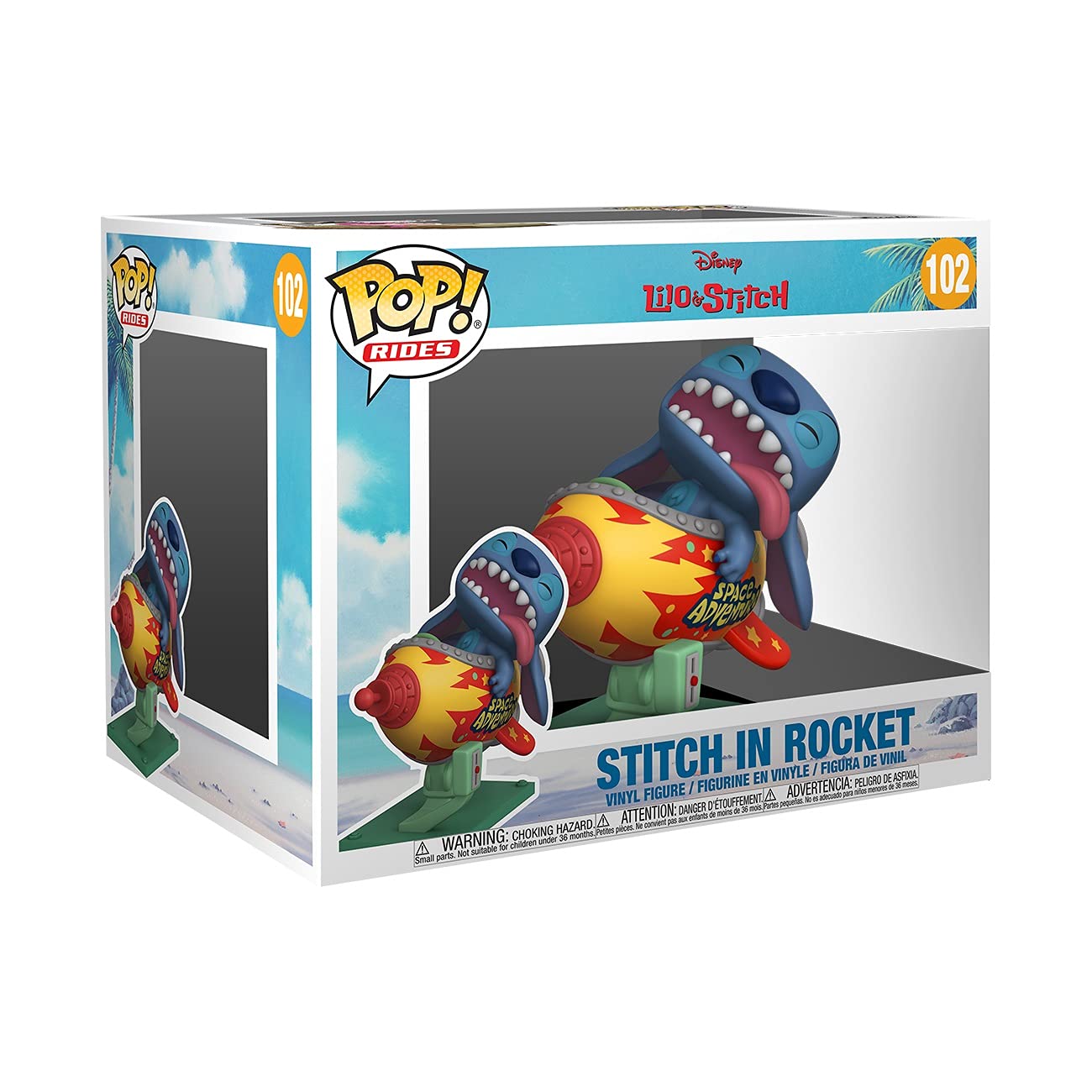 Funko Pop Pop! Rides: Lilo & Stitch - Stitch In Rocket, Multicolor, Standard