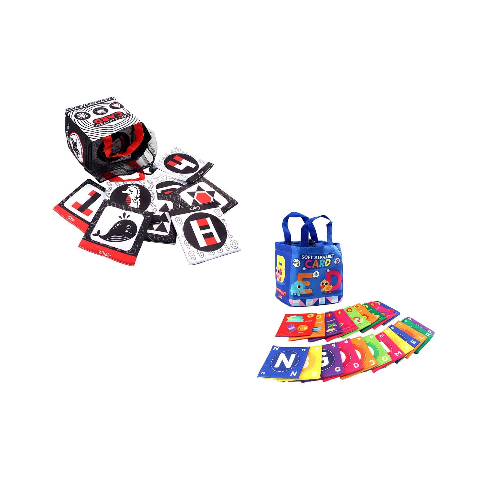 Atorse Soft Flash Cards Sensory Early Learning Toy For Communication Games Thinking Number|Baby | Toys For Baby | Developmental 