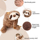 Wtdeplush Weighted Sloth Plush Stuffed Animals, Microwavable Stuffed Animal Heating Pads For Adults & Kids, Plush For Stress Rel