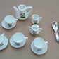 Generic Kids Kitchen Tea Set 14pcs White Colour Plastic Tea Toy Set for Kids Small Size