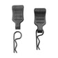 HobbyPark 50pcs Mini Clips R Pins with Pull Tabs for 1/24 1/28 1/36 Scale Micro Cars Compatible with Axial SCX24 Deadbolt 90081
