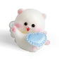 Mini Taba Squishy Kit Angel Bear - Handmade Silicone Kawaii Animal Sensory Toy For Kids, Perfect As Bag Charms