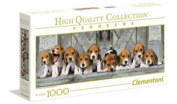 Clementoni - 39435 - Collection Panorama Puzzle For Adults And Children - Beagles - 1000 Pieces