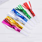 Binaryabc Noise Maker,Metallic Fringed Blowouts Whistles,Party Blowers Whistles,For Birthday Party Favors, New Years Party 30Pcs