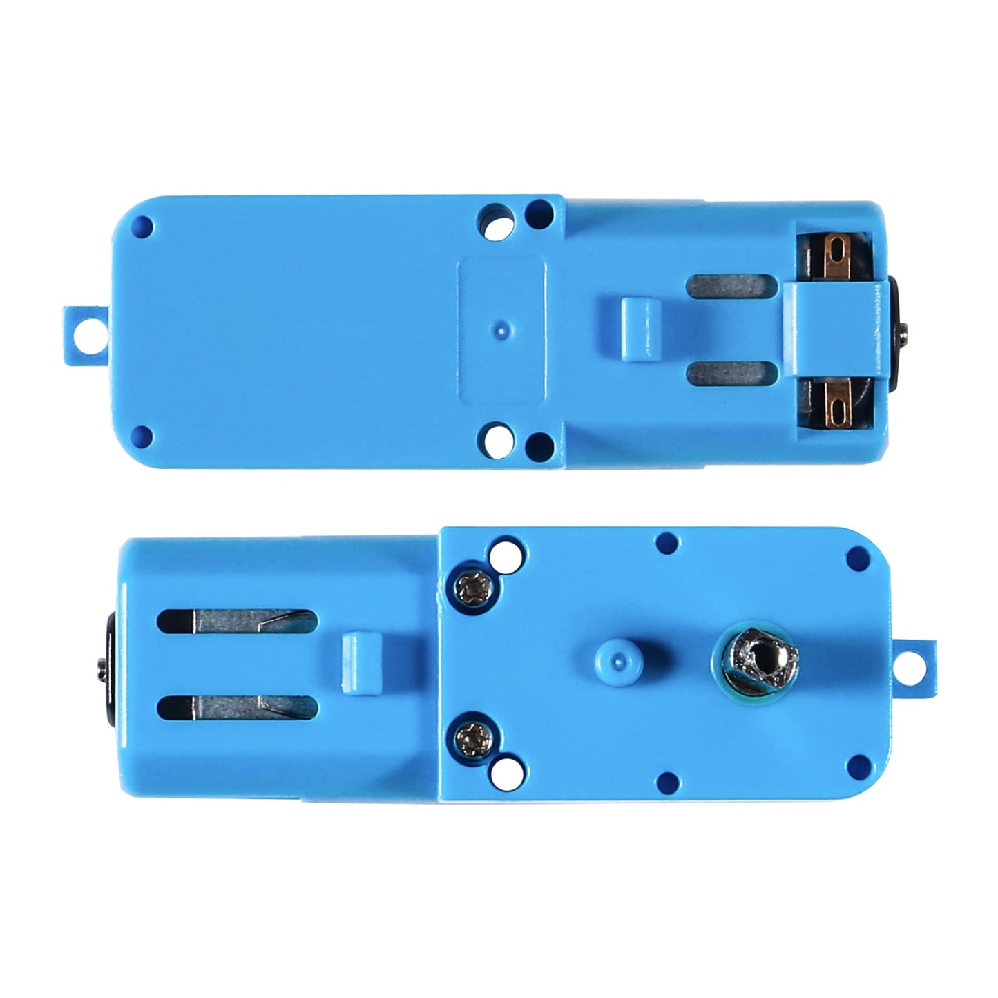 6PCS TT Gear Motor 1 : 90 Mini DC 6V Gear TT Motor with Metal Gears for Robot Smart Car DIY RC Toys Electric Motor Gearbox Blue