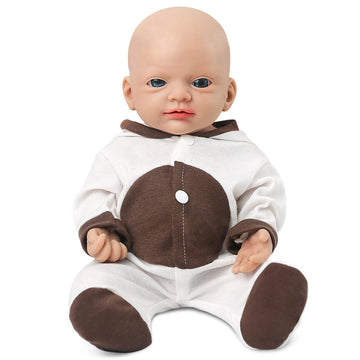 Vollence 16 Inch Lifelike Full Body Silicone Baby Doll Girl Mouth Open Anatomically Correct Newborn Baby Doll With Feeding Kit & Gift Box - Girl