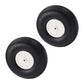 Fielect 5 inch RC Model Airplane Super Light Sponge Tire Tail Wheel Tire and Wheel Sets for RC Car Airplane PU Sponge Tire with