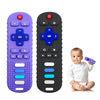 YAPROMO Babay Teething Toys  Soft Reomte Teether Toys  2 Pcs Silicone Chew Toy for Babies 18 Months+  Remote Control Shape Teething Toys BPA Free & Refrigerator Safe