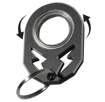 Yipukiyi Keychain Spinner Fidget Ring Metal Key Chain Spinner Fidget Ring Type Toy For Man Women And Kids (Green)