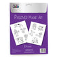 Passover Ten Plagues Magnet Art for Kids. 10 Magnets to Color for Children.