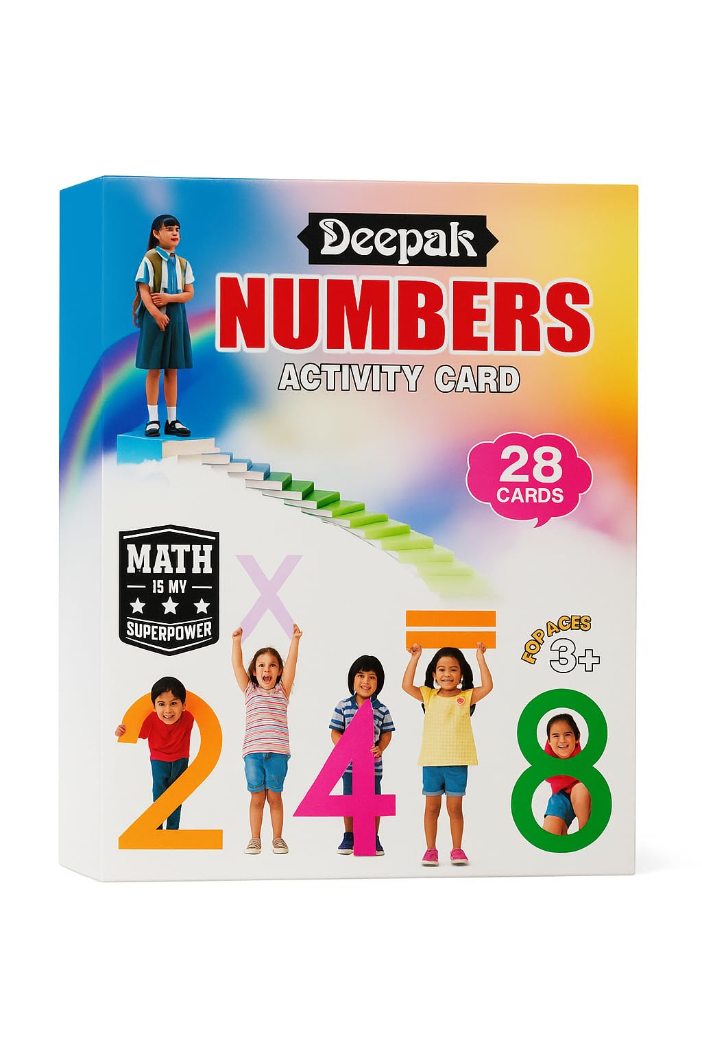 Numbers Flash Cards  Mathematic Numbers Activity Cards For Kids  Pack Of 1