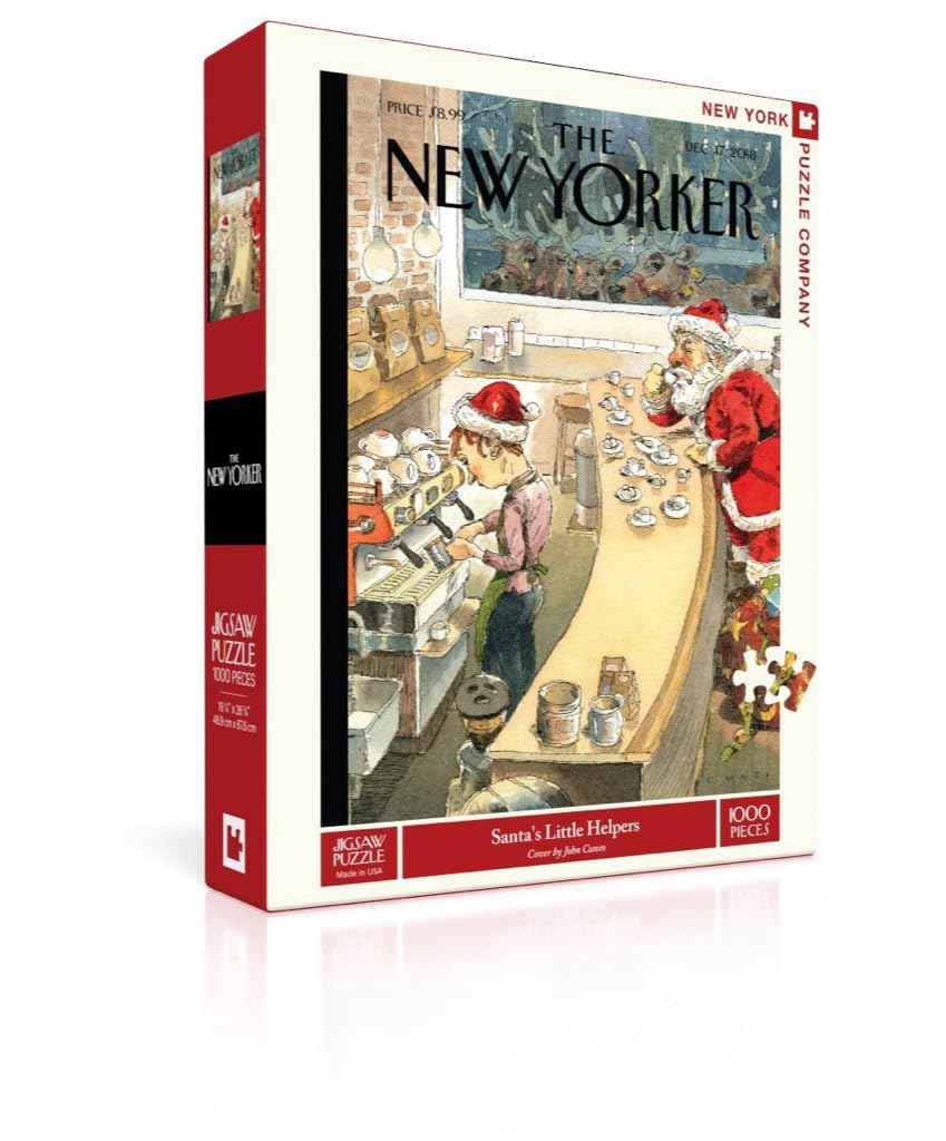 New York Puzzle Company - New Yorker Santa'S Little Helpers - 1000 Piece Jigsaw Puzzle For Family Game Nights By John Cuneo