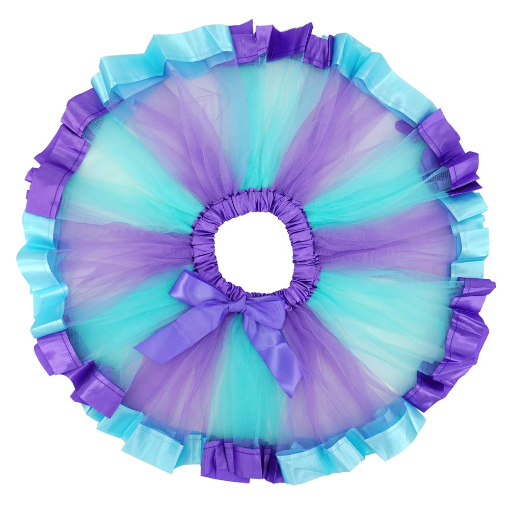 Bgfks Layeredtulle Rainbow Tutu Skirt For Newborn Baby Girls 1St Birthday Photography Outfit Sets. (Mermaid, 0-24 Months)