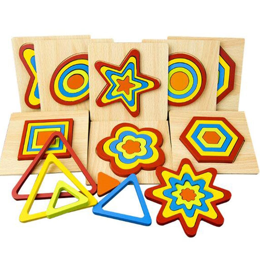 Enakshi Geometric Jigsaw Puzzle Kids Preschool Educational Toy Gift Hexagon |Toys & Hobbies | Preschool Toys & Pretend Play | Wo