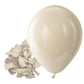 Bezente White Sand Latex Party Balloons - 150 Pack 5 Inch Matte Sand White Helium Balloons For Birthday Wedding Baby Shower Gend