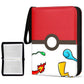 Patpat Pokemon Binder - Cards Collector Album Holder For 400 Cards, Cartoon Prints Zipper Bag, Trading Card Collection Case, Gif