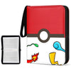 Patpat Pokemon Binder - Cards Collector Album Holder For 400 Cards, Cartoon Prints Zipper Bag, Trading Card Collection Case, Gif
