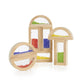 Guidecraft Rainbow Blocks - Crystal Bead: Kids Educational And Learning Building Toys - Preschool Stacking Blocks
