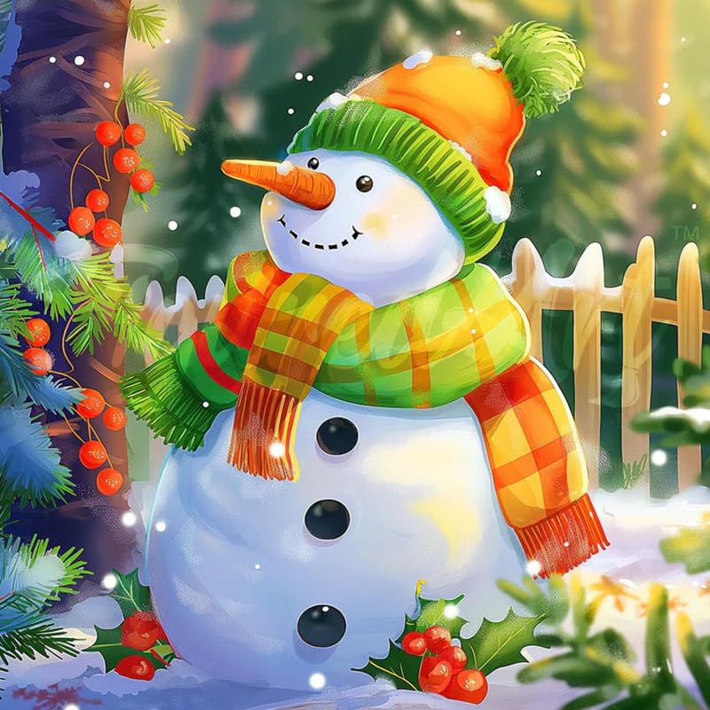 Tulip N Turtle Snow Man Diy Acrylic Paint By Number Kit For Adults Beginner Canvas Painting By Number Acrylic Painting. Wall Dec