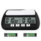 Qinfiey Digital Chess Clock For Board Games - Professional Timer With Bonus Delay Count Down Up Function - Batteries Included