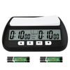 Qinfiey Digital Chess Clock For Board Games - Professional Timer With Bonus Delay Count Down Up Function - Batteries Included