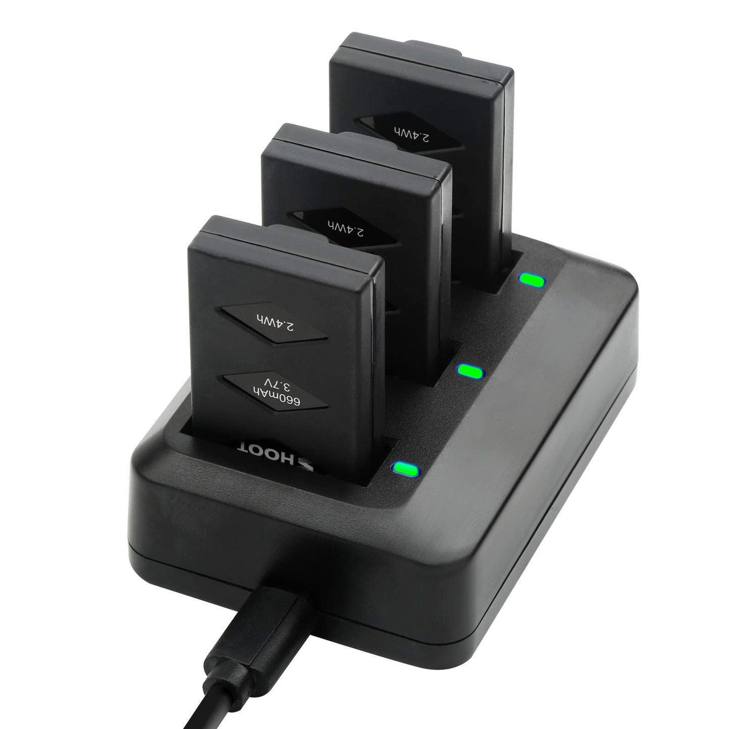 D&F Replacement Battery 3 Pack 660mAh Battery with Rechargeable Charger for Parrot MiniDrone Jumping Sumo,Swing,Mambo,Parrot Min