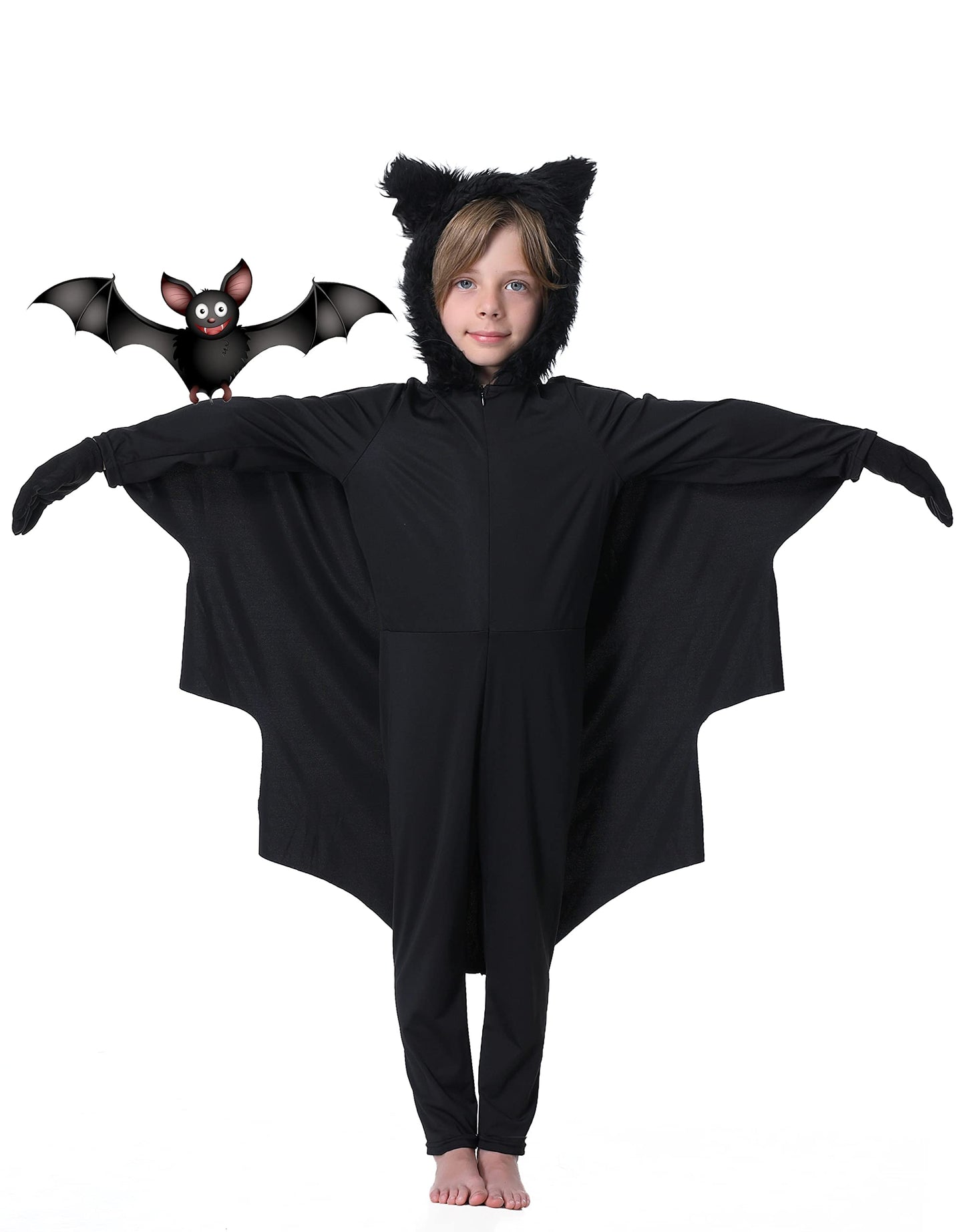 Seawhisper Bat Costume For Kids Boys Girls Toddler Wings Halloween Costumes 6