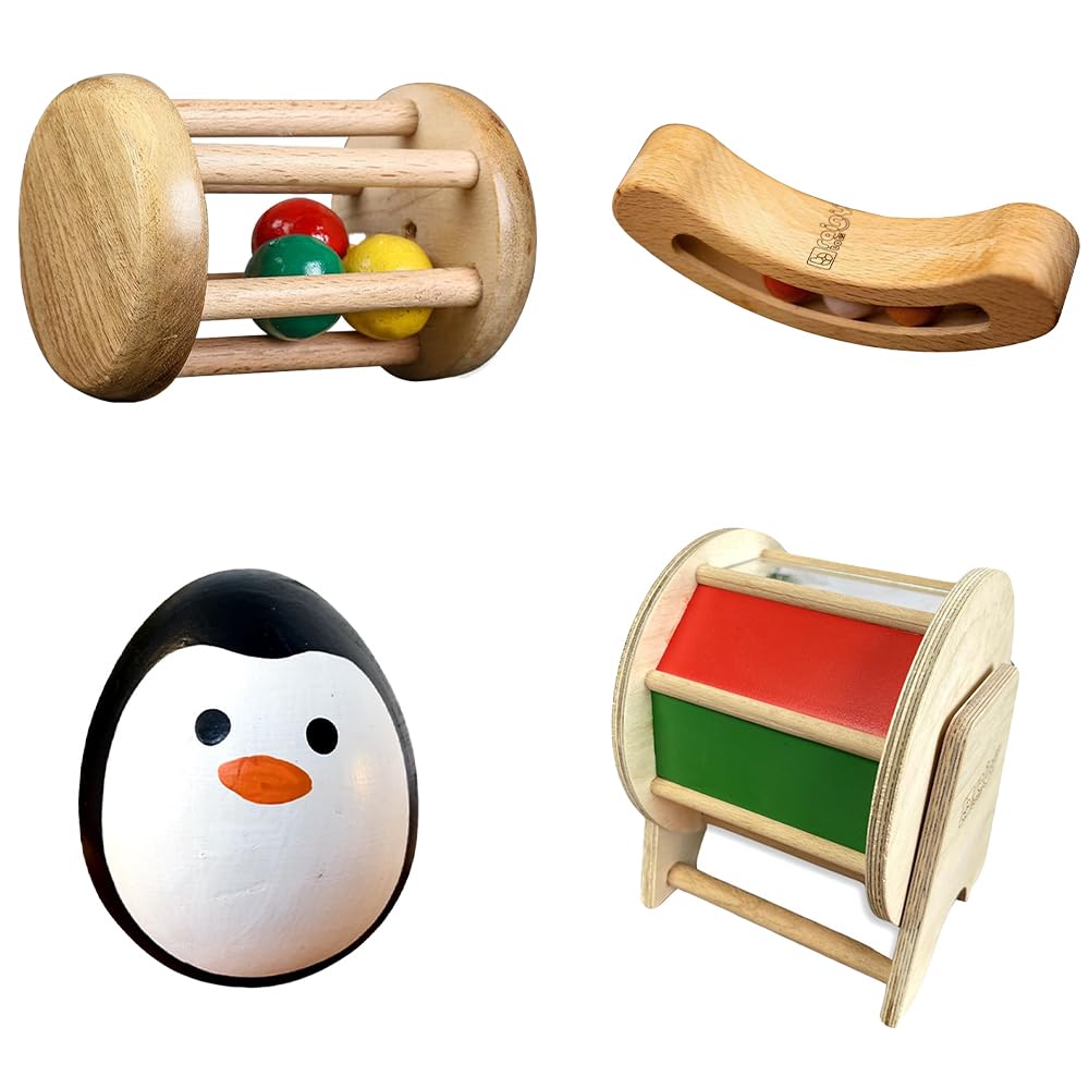 Brainytots Educational Montessori Wooden Toys | Safe, NonToxic, Developmental Toys For Kids | Develops Pincer Grip | Kids Playi