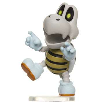 Super Mario 2.5 Inch Dry Bones Action Figure, White Collectible Toy, Model 782876, Plastic