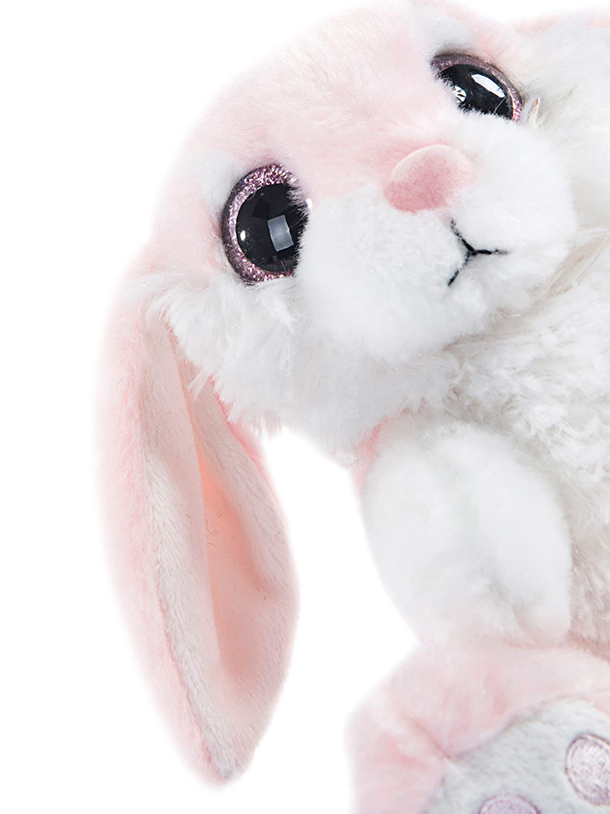 My OLi 8.5" Pink Plush Bunny Stuffed Animal - Soft Rabbit Toy for Kids and Girls, Floppy Ears, Bedtime Friend, Model DEMO-00005