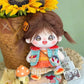Niannyyhouse 20Cm Plush Doll Girl Humanoid Stuffed Body No Attribute 8'' Normal Body Wearable Clothing Dress Up Gifts (A-34-With