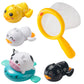 Bath Toys For Kids Ages 1-3, Floating Wind Up Toys For 1 Year Old Boy Girl Gift, Toddlers Bathtub Toys For Babies 6-12 Months, 5