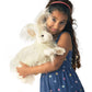 Folkmanis Angora Rabbit Hand Puppet, White