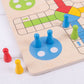 Bigjigs Toys Traditional Ludo Game - Classic Wooden Board Game, Multicoloured, Model BJ904
